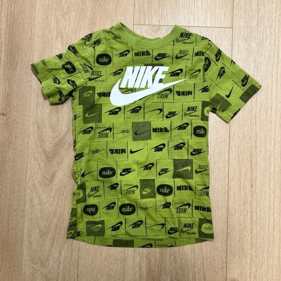 Nike Other - Nike Boys Green Graphic Logo Tee Shirt Size Small Athletic Sportswear